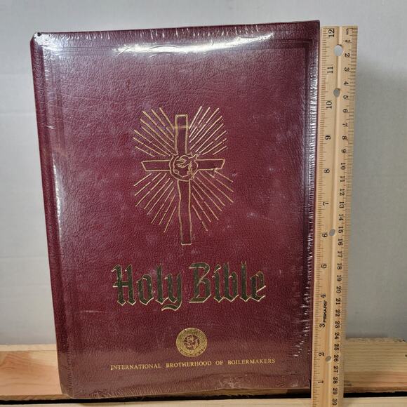 BOOK Holy Bible "International Brotherhood Of Boilermakers" SEALED - Picture 8 of 8